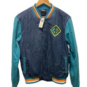 Scooby Doo Box lunch Mystery Machine denim Varsity jacket